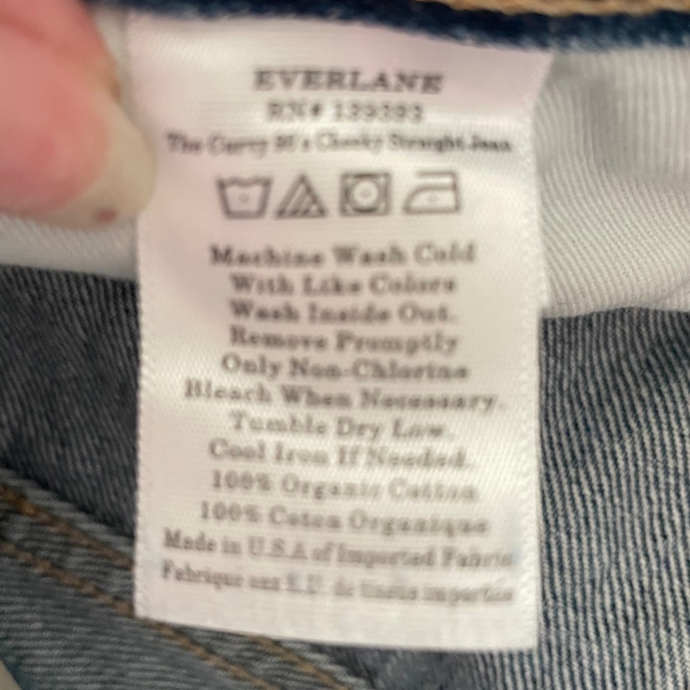 Everlane The Curvy ‘90s Cheeky Straight Jean in Northridge Blue - Picture 12 of 13